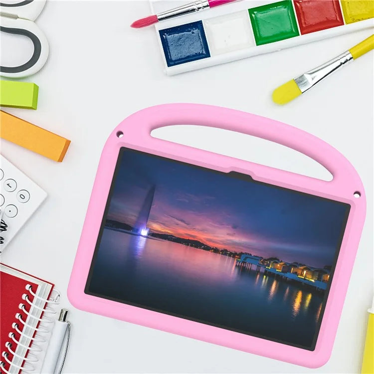 For Lenovo Tab M11 Kickstand Case Cartoon Design Anti-Drop EVA+PC Tablet Cover with Strap