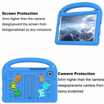 For Samsung Galaxy Tab A9 Case Cartoon Design Kickstand EVA+PC Tablet Cover with Strap