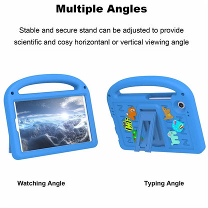 For Samsung Galaxy Tab A9 Case Cartoon Design Kickstand EVA+PC Tablet Cover with Strap