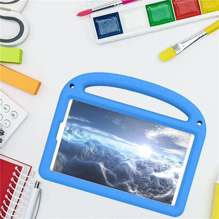 For Samsung Galaxy Tab A9 Case Cartoon Design Kickstand EVA+PC Tablet Cover with Strap