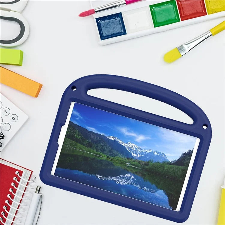 For Samsung Galaxy Tab A9 Case Cartoon Design Kickstand EVA+PC Tablet Cover with Strap