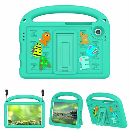 For Samsung Galaxy Tab A9 Case Cartoon Design Kickstand EVA+PC Tablet Cover with Strap