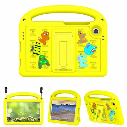 For Samsung Galaxy Tab A9 Case Cartoon Design Kickstand EVA+PC Tablet Cover with Strap