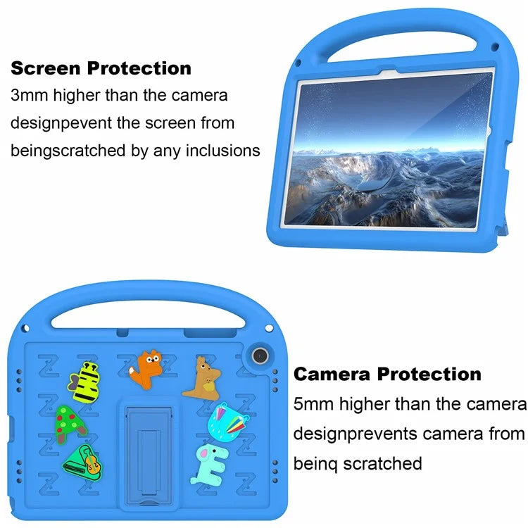 For Samsung Galaxy Tab A9+ Case Cartoon Design EVA+PC Kickstand Tablet Cover with Strap