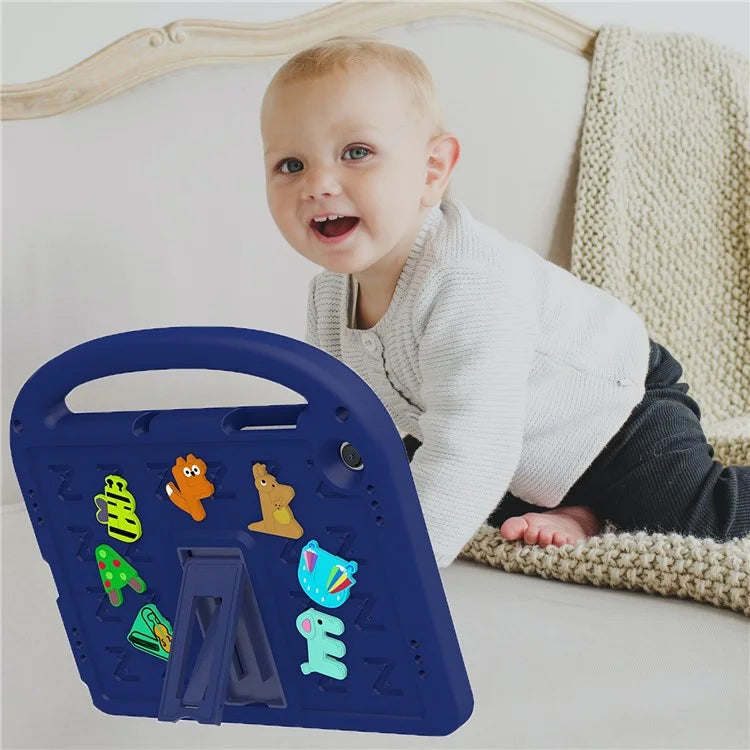 For Samsung Galaxy Tab A9+ Case Cartoon Design EVA+PC Kickstand Tablet Cover with Strap