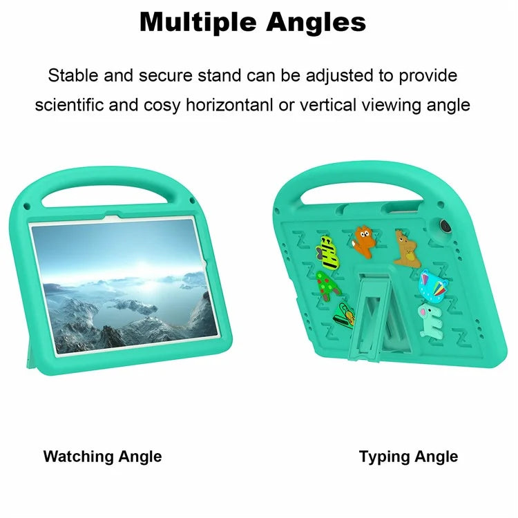 For Samsung Galaxy Tab A9+ Case Cartoon Design EVA+PC Kickstand Tablet Cover with Strap