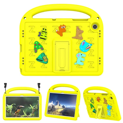 For Samsung Galaxy Tab A9+ Case Cartoon Design EVA+PC Kickstand Tablet Cover with Strap