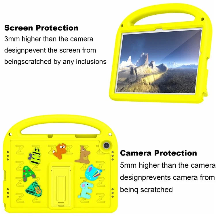 For Samsung Galaxy Tab A9+ Case Cartoon Design EVA+PC Kickstand Tablet Cover with Strap
