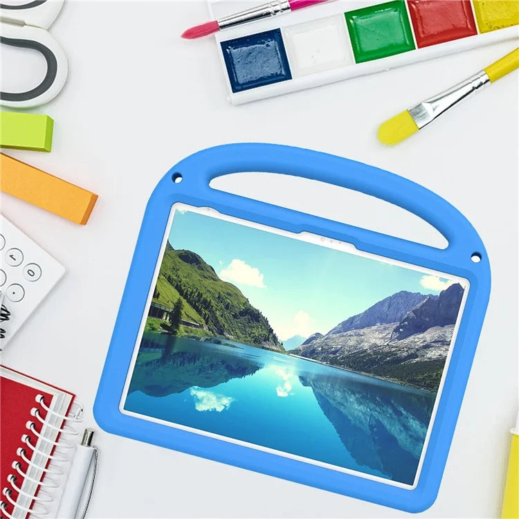 For iPad 10.9 (2022) Case with Strap EVA+PC Kickstand Tablet Cover Cartoon Design