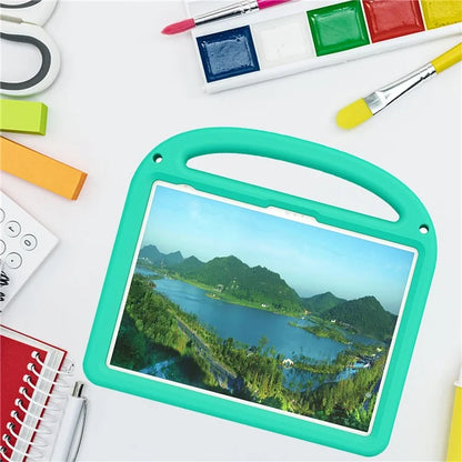 For iPad 10.9 (2022) Case with Strap EVA+PC Kickstand Tablet Cover Cartoon Design
