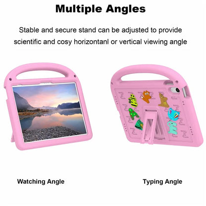 For iPad 10.9 (2022) Case with Strap EVA+PC Kickstand Tablet Cover Cartoon Design