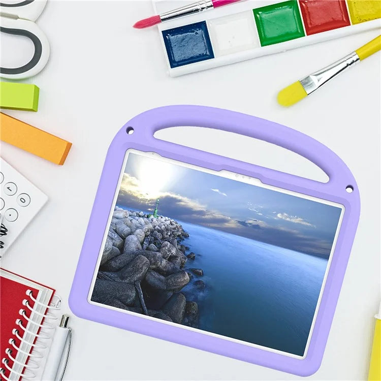 For iPad 10.9 (2022) Case with Strap EVA+PC Kickstand Tablet Cover Cartoon Design