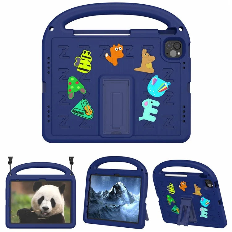 For iPad Pro 11 (2022) / (2021) / (2020) / (2018) / Air (2022) / (2020) Case Cartoon Design EVA+PC Tablet Cover
