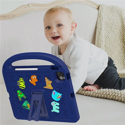 For iPad Pro 11 (2022) / (2021) / (2020) / (2018) / Air (2022) / (2020) Case Cartoon Design EVA+PC Tablet Cover