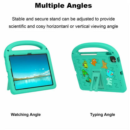 For iPad Pro 11 (2022) / (2021) / (2020) / (2018) / Air (2022) / (2020) Case Cartoon Design EVA+PC Tablet Cover