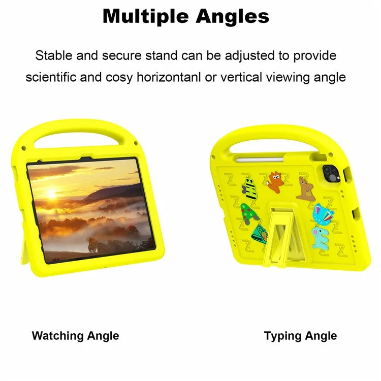 For iPad Pro 11 (2022) / (2021) / (2020) / (2018) / Air (2022) / (2020) Case Cartoon Design EVA+PC Tablet Cover