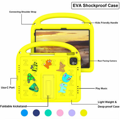 For iPad Pro 11 (2022) / (2021) / (2020) / (2018) / Air (2022) / (2020) Case Cartoon Design EVA+PC Tablet Cover