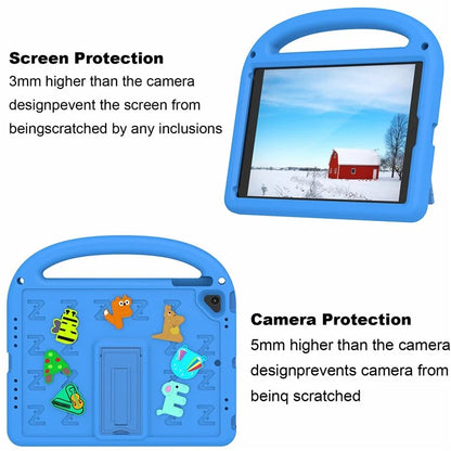 For iPad 9.7-inch (2018) / (2017) / Air (2013) / Air 2 Tablet Case EVA+PC Kickstand Cover Cartoon Design