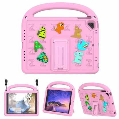 For iPad 9.7-inch (2018) / (2017) / Air (2013) / Air 2 Tablet Case EVA+PC Kickstand Cover Cartoon Design