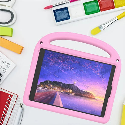 For iPad 9.7-inch (2018) / (2017) / Air (2013) / Air 2 Tablet Case EVA+PC Kickstand Cover Cartoon Design