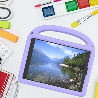 For iPad 9.7-inch (2018) / (2017) / Air (2013) / Air 2 Tablet Case EVA+PC Kickstand Cover Cartoon Design