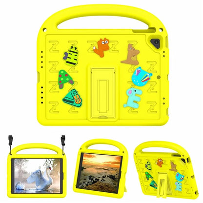 For iPad 9.7-inch (2018) / (2017) / Air (2013) / Air 2 Tablet Case EVA+PC Kickstand Cover Cartoon Design