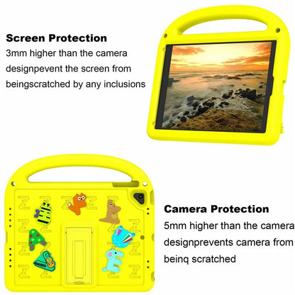 For iPad 9.7-inch (2018) / (2017) / Air (2013) / Air 2 Tablet Case EVA+PC Kickstand Cover Cartoon Design