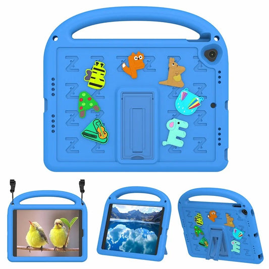 For iPad 10.2 (2021) / (2020) / (2019) Kickstand Case EVA+PC Tablet Cover Cartoon Design