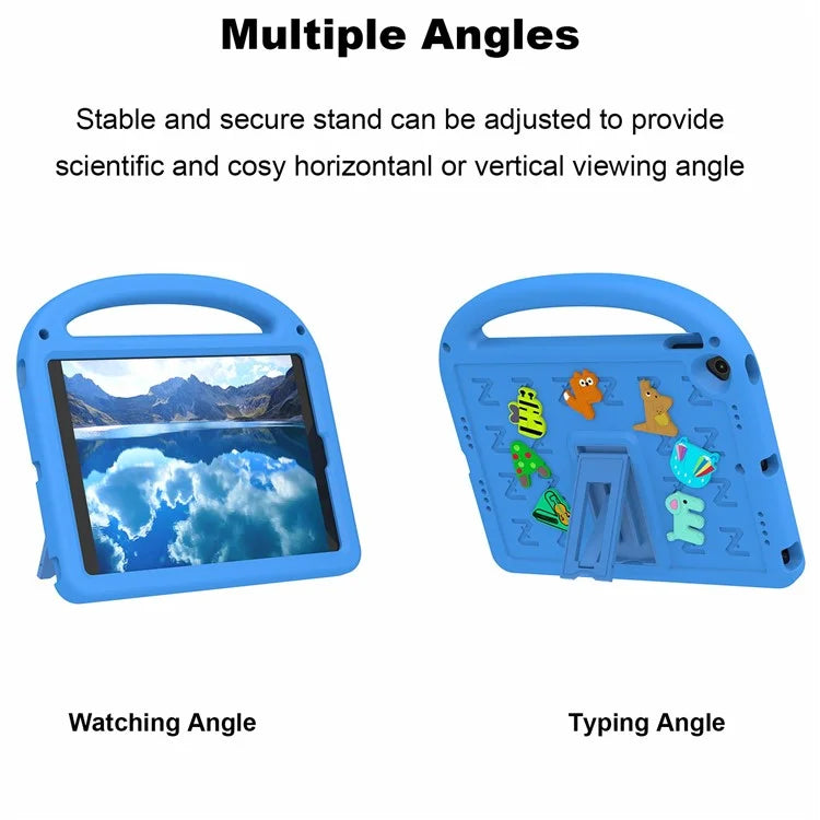 For iPad 10.2 (2021) / (2020) / (2019) Kickstand Case EVA+PC Tablet Cover Cartoon Design