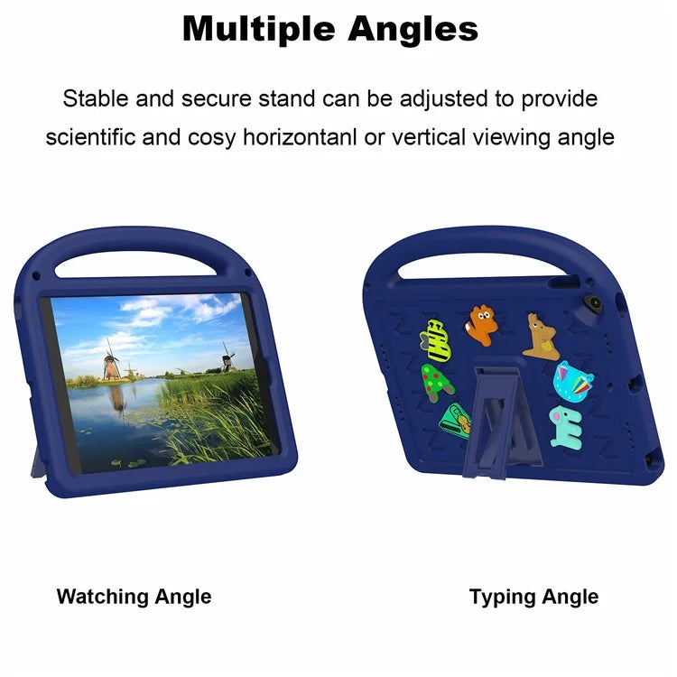For iPad 10.2 (2021) / (2020) / (2019) Kickstand Case EVA+PC Tablet Cover Cartoon Design