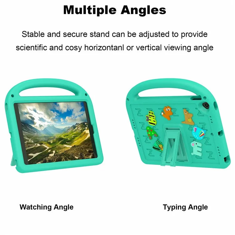 For iPad 10.2 (2021) / (2020) / (2019) Kickstand Case EVA+PC Tablet Cover Cartoon Design