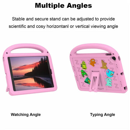 For iPad 10.2 (2021) / (2020) / (2019) Kickstand Case EVA+PC Tablet Cover Cartoon Design
