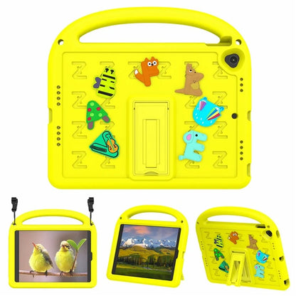 For iPad 10.2 (2021) / (2020) / (2019) Kickstand Case EVA+PC Tablet Cover Cartoon Design