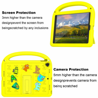 For iPad 10.2 (2021) / (2020) / (2019) Kickstand Case EVA+PC Tablet Cover Cartoon Design