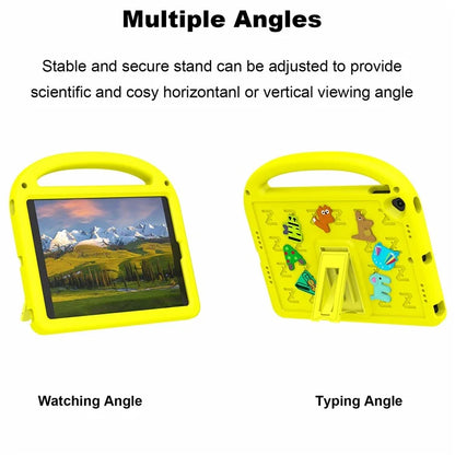 For iPad 10.2 (2021) / (2020) / (2019) Kickstand Case EVA+PC Tablet Cover Cartoon Design