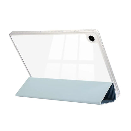 For Samsung Galaxy Tab A9+ Stand Case Auto Sleep / Wake Carbon Fiber Texture Leather Tablet Cover