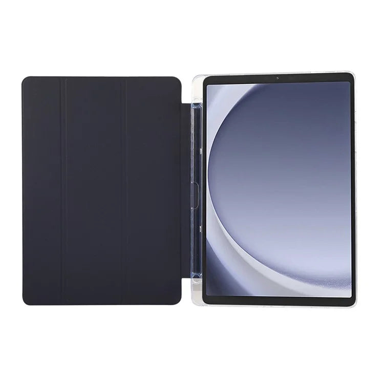 For Samsung Galaxy Tab A9+ Stand Case Auto Sleep / Wake Carbon Fiber Texture Leather Tablet Cover