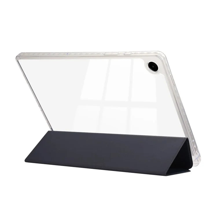 For Samsung Galaxy Tab A9+ Stand Case Auto Sleep / Wake Carbon Fiber Texture Leather Tablet Cover