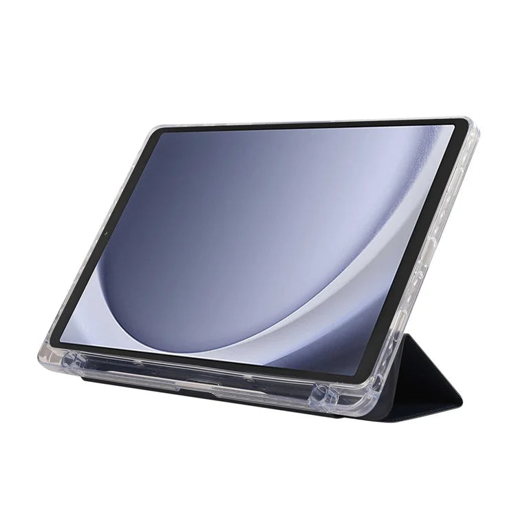 For Samsung Galaxy Tab A9+ Stand Case Auto Sleep / Wake Carbon Fiber Texture Leather Tablet Cover