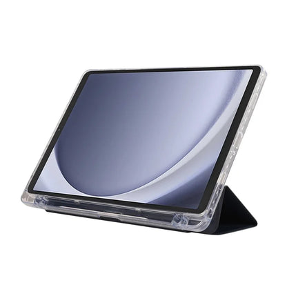 For Samsung Galaxy Tab A9+ Stand Case Auto Sleep / Wake Carbon Fiber Texture Leather Tablet Cover
