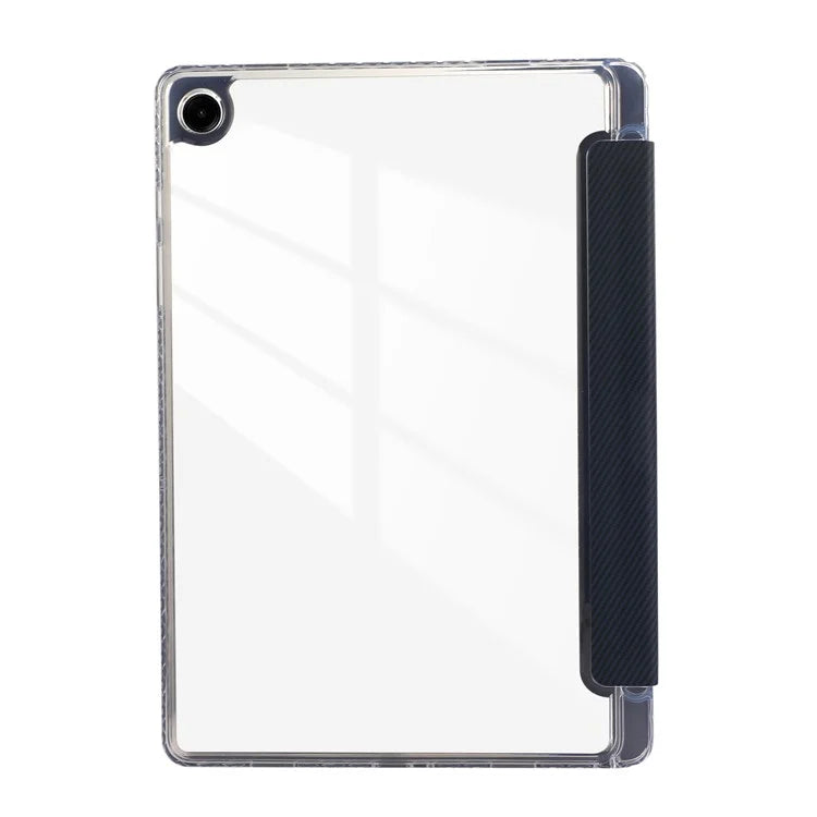 For Samsung Galaxy Tab A9+ Stand Case Auto Sleep / Wake Carbon Fiber Texture Leather Tablet Cover