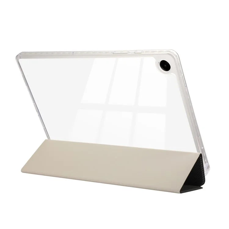 For Samsung Galaxy Tab A9+ Stand Case Auto Sleep / Wake Carbon Fiber Texture Leather Tablet Cover