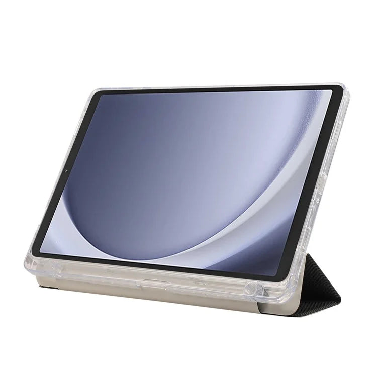 For Samsung Galaxy Tab A9+ Stand Case Auto Sleep / Wake Carbon Fiber Texture Leather Tablet Cover
