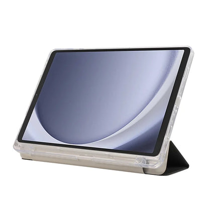 For Samsung Galaxy Tab A9+ Stand Case Auto Sleep / Wake Carbon Fiber Texture Leather Tablet Cover
