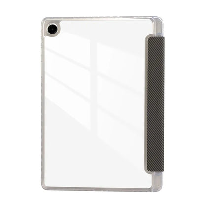 For Samsung Galaxy Tab A9+ Stand Case Auto Sleep / Wake Carbon Fiber Texture Leather Tablet Cover