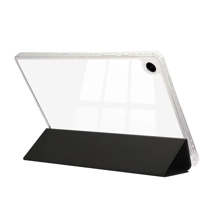 For Samsung Galaxy Tab A9+ Stand Case Auto Sleep / Wake Carbon Fiber Texture Leather Tablet Cover
