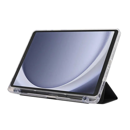 For Samsung Galaxy Tab A9+ Stand Case Auto Sleep / Wake Carbon Fiber Texture Leather Tablet Cover