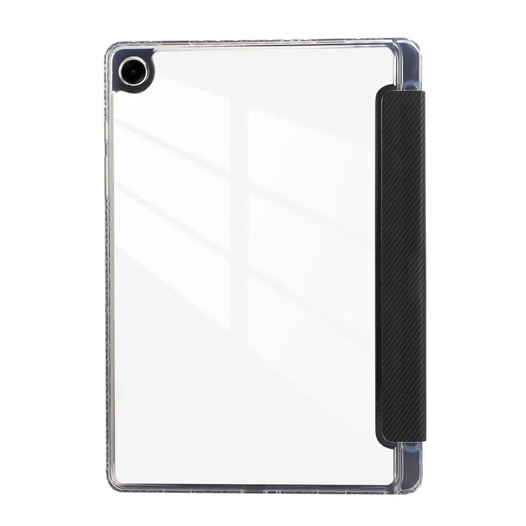 For Samsung Galaxy Tab A9+ Stand Case Auto Sleep / Wake Carbon Fiber Texture Leather Tablet Cover
