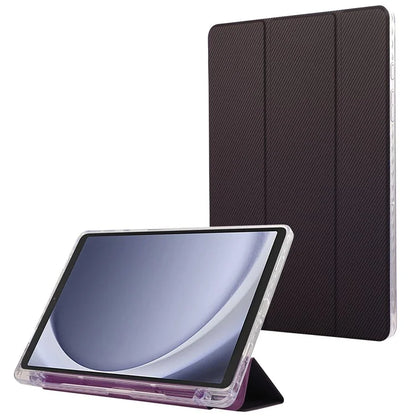 For Samsung Galaxy Tab A9+ Stand Case Auto Sleep / Wake Carbon Fiber Texture Leather Tablet Cover