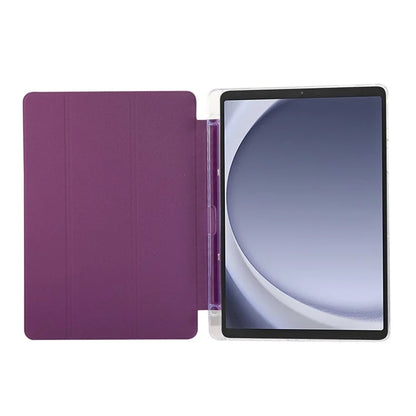 For Samsung Galaxy Tab A9+ Stand Case Auto Sleep / Wake Carbon Fiber Texture Leather Tablet Cover